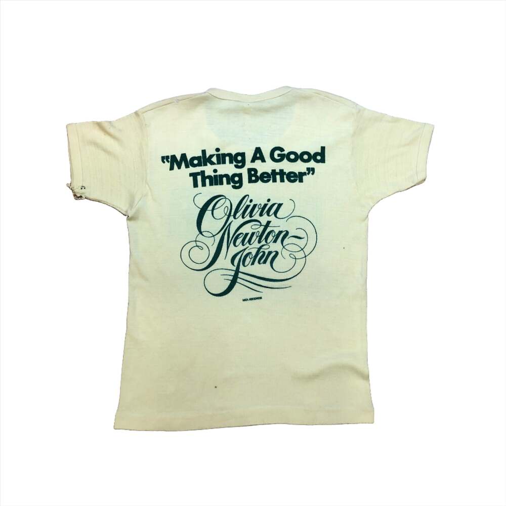 70s Olivia Newton John "Making A Good Thing Better" Vintage Single Stitch Girly